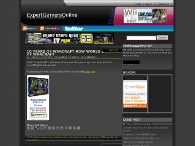 ExpertGamers Screen Screen shot