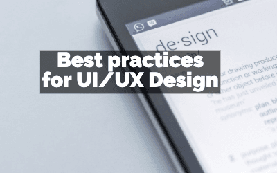 Best practices for UI/UX Design