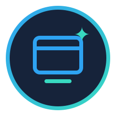 AI-powered web design icon
